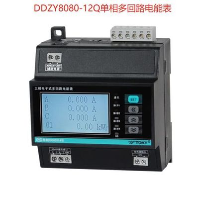 DDZY8080-12Q单相多回路电能表